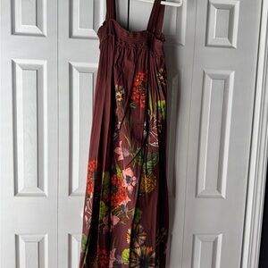 Maeve Rust Smocked Dress